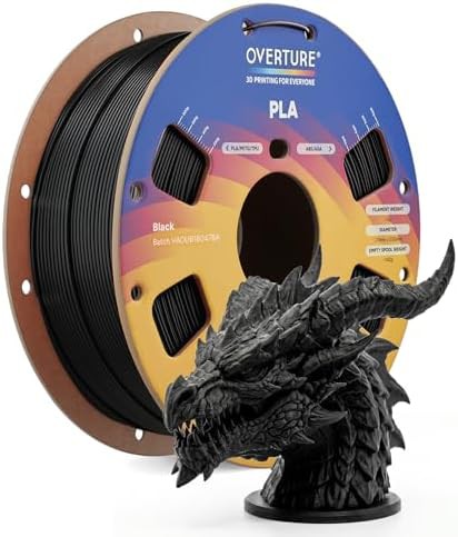 Black high speed PLA filament
