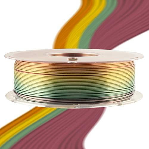 Silk rainbow gradient change PLA filament — photo 4