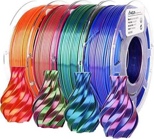 Dual color silk filament four pack