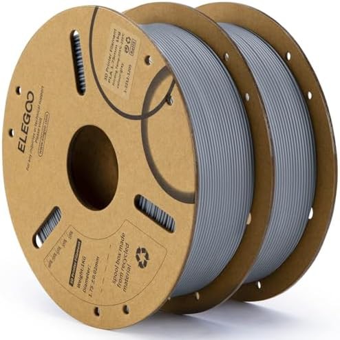 Gray PLA filament two kilogram pack