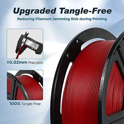 Ruby red high speed PLA filament — photo 5