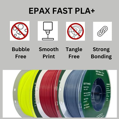 Black high speed PLA plus filament 1kg — photo 4