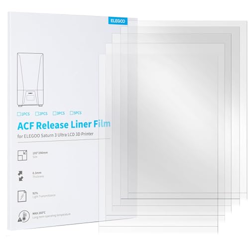 5PCS ACF Release Liner Film for Saturn 3 Ultra LCD 3D Printer