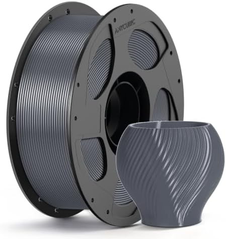 Grey PETG filament with reusable spool