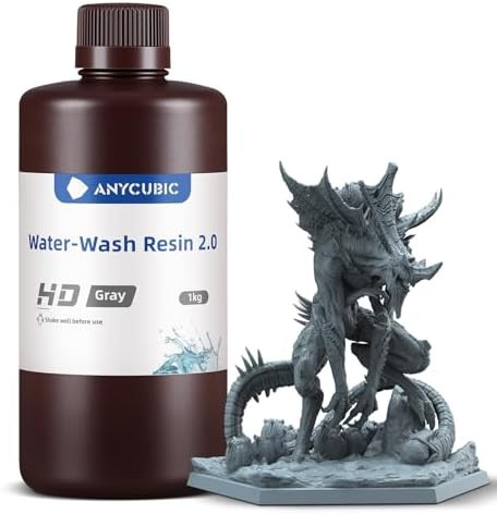 HD grey water washable resin 8k