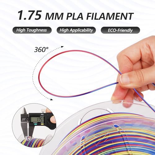 Silk rainbow fast color change filament — photo 4
