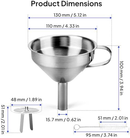Stainless steel resin filter funnel — photo 5