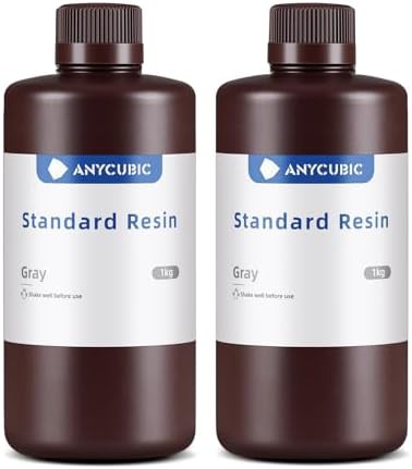 Two pack of grey UV photopolymer resin