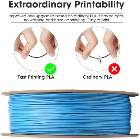 Light blue high speed PLA filament — photo 3