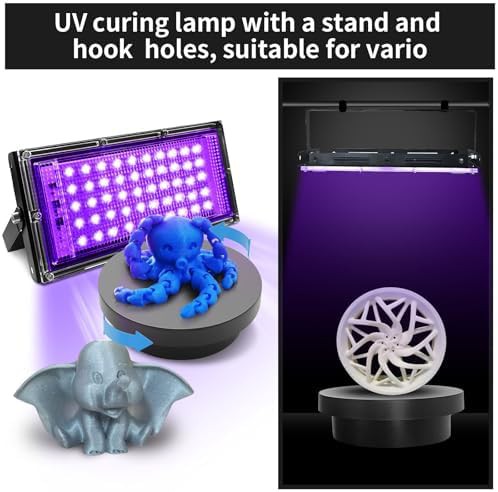 UV resin curing light with turntable — photo 3