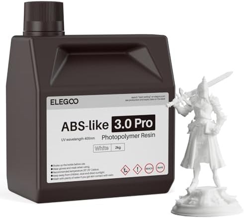White abs like three pro resin