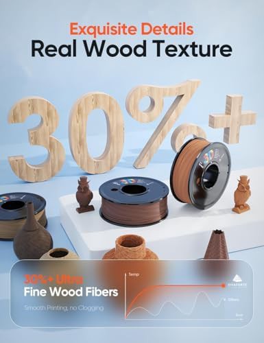 Wood PLA filament four color variety pack — photo 4