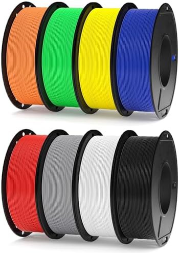 Rapid pla plus eight color filament bundle