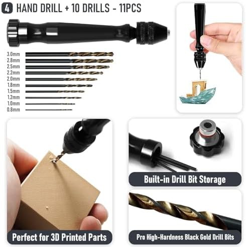 Manual finishing and deburring tool set — photo 5