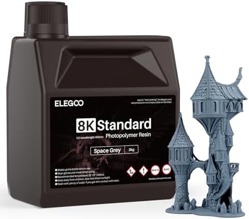 Upgraded eight k space grey resin two kg