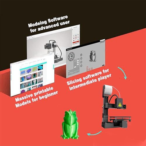 Black mini FDM printer for beginners — photo 4