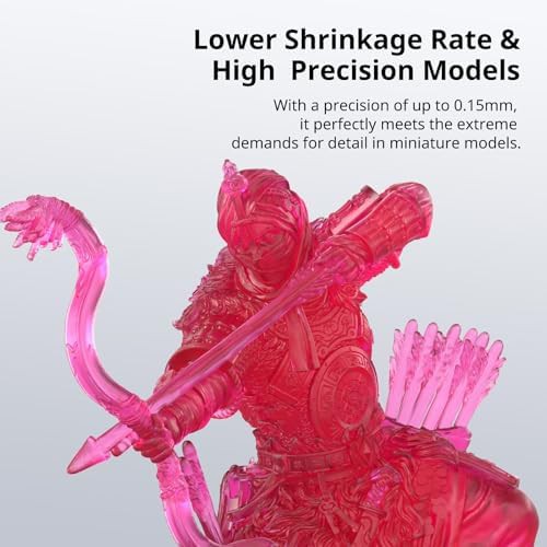Clear red water washable resin 1kg — photo 3