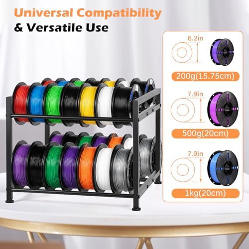 Two tier metal filament storage rack — photo 3