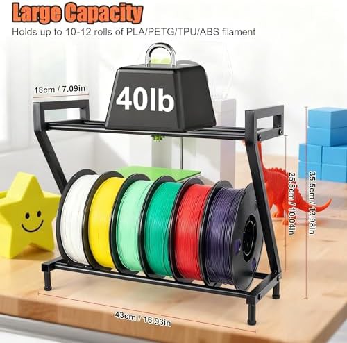 Z-shaped metal filament storage rack — photo 3