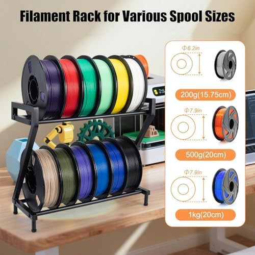 Z-shaped metal filament storage rack — photo 5