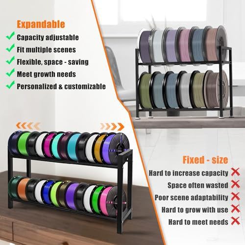 Two tier expandable filament storage rack — photo 4