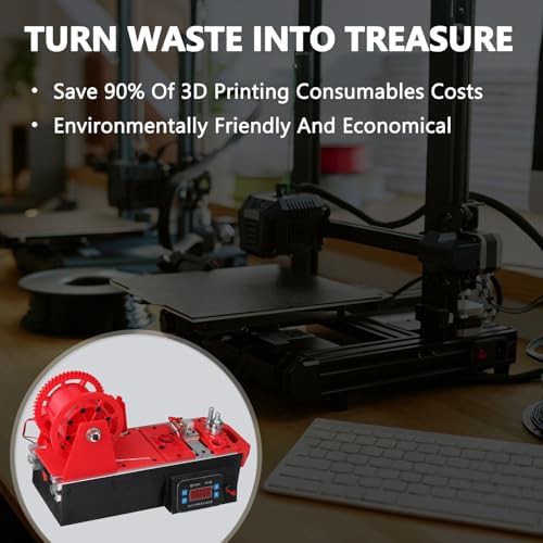 Red desktop filament making extruder — photo 3