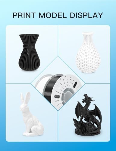 Black and white PETG filament two pack — photo 3