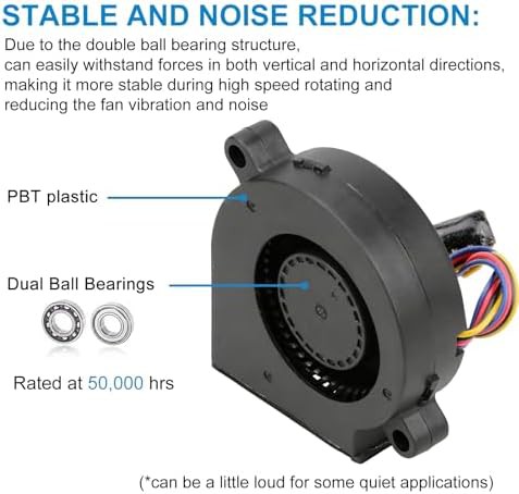 Silent dual ball bearing cooling fan — photo 4
