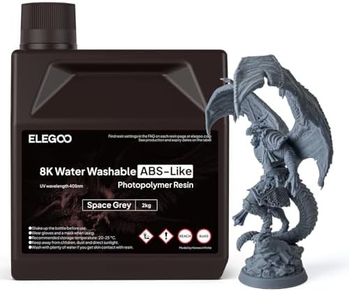 Space grey water washable abs like resin