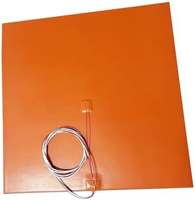 Large silicone heater pad for 3D beds