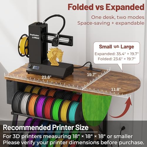 Rolling three tier printer table with drawer — photo 3