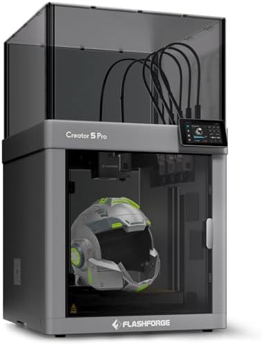 Enclosed four extruder multi color printer