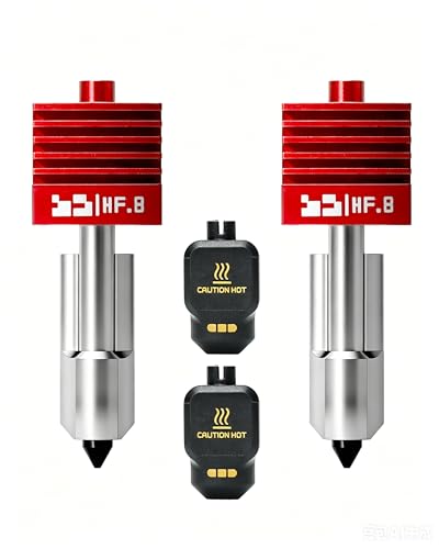 2Pcs 0.8mm High Flow P2S with MPVD Anti-Stick Hardened Steel Nozzle