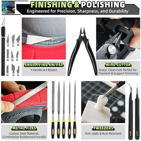 Fifty piece toolkit for FDM and SLA printers — photo 5
