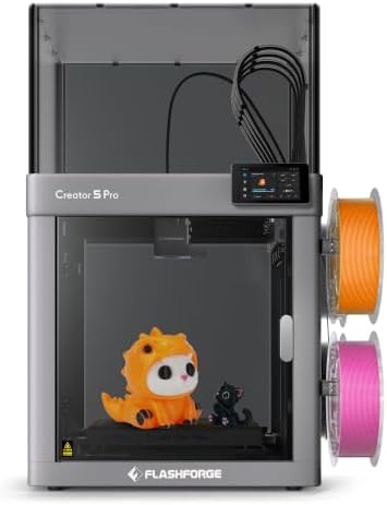 Enclosed four toolhead multi material printer